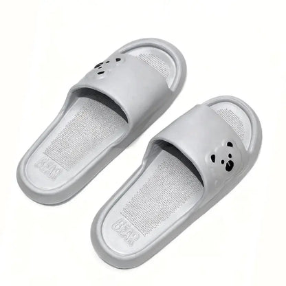 Summer Cartoon Bear Indoor Slippers for Women Lightweight Soft EVA Slides Woman Comfort Home Bathroom Non Slip Slippers by All Mart Bristol Ltd