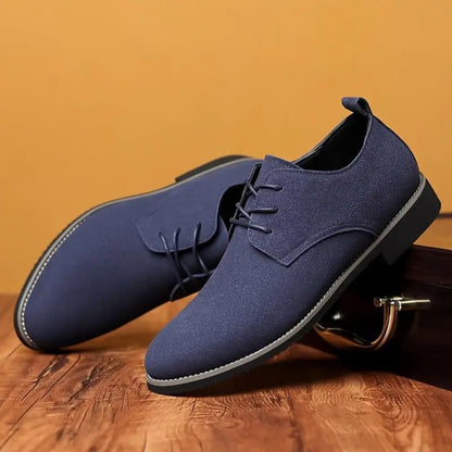Large Size Men's Leather Shoes Casual Suede Leather Shoes by Dropshipman