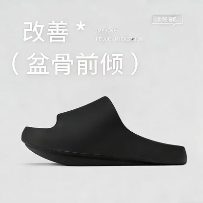 Negative Heel Shoes for Women Arch Support Slippers Pelvic Correction
