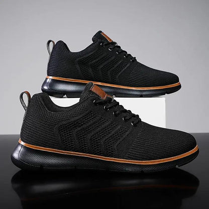 Plus-size Mens Shoes Flyknit Mesh Shoes Casual Sports Shoes by Dropshipman