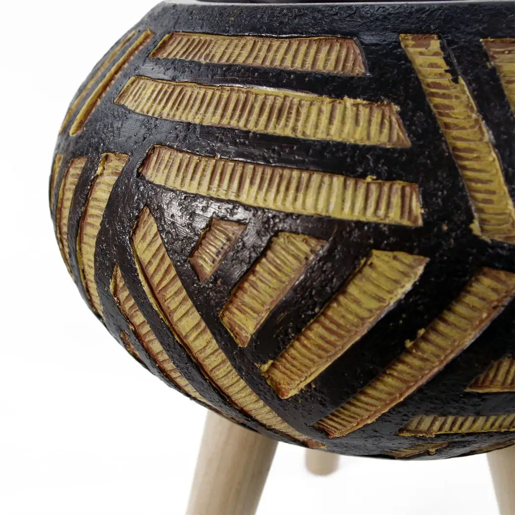 45cm x 34cm Bali Composite Oval Large Planter by Leaf