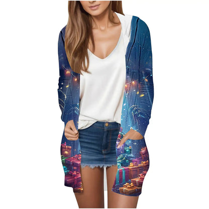 Manufacturer Cross-Border Women's Fashion New Loose Simple Pocket Hooded Cardigan Jacket by All Mart Bristol Ltd