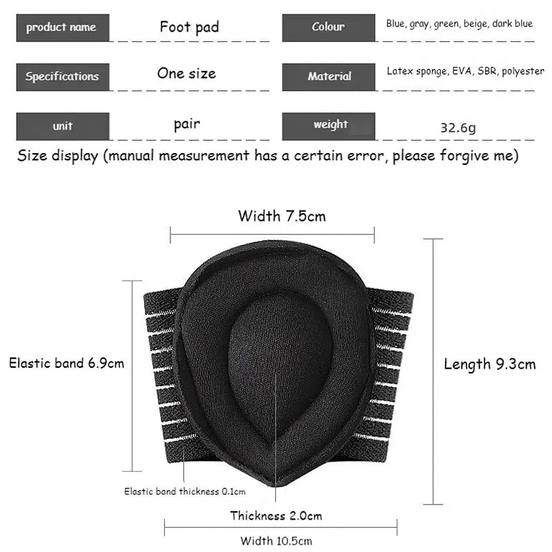 1Pair Flat Feet Orthopedic Insoles Arch Support Plantar Fasciitis Heel Pain Aid Foot Cushioned, Health Foot Care Products by All Mart Bristol Ltd