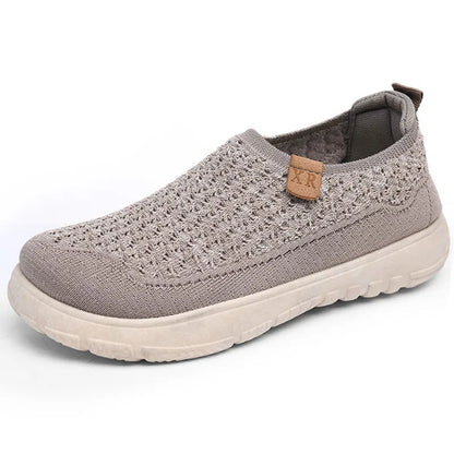 Spring and summer fly-woven breathable mesh shoes for women trendy easiest for matchthick sole loafers comfortable casual shoe by All Mart Bristol Ltd