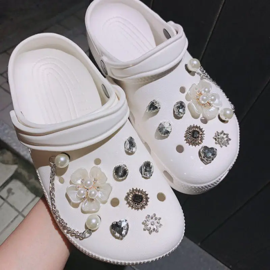Hole Shoes Accessories Diy Material Slippers Chain Buckle by Dropshipman