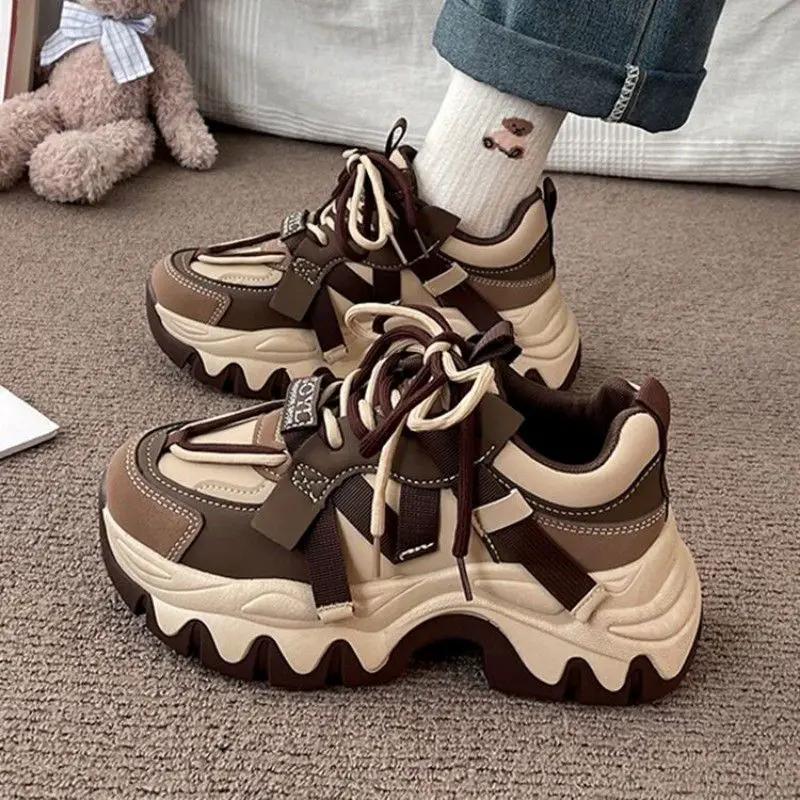 Women's Fashionable All-match Chunky-soled Sneakers by Dropshipman