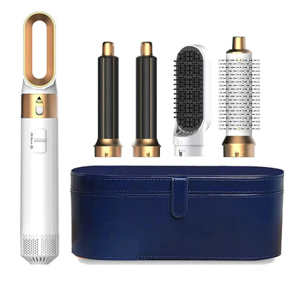 5 in 1 Hair Dryer Brush and Styler Kit Professional Hot Air Comb Curling Iron Hair Straightener for Volumizing and Styling by All Mart Bristol Ltd