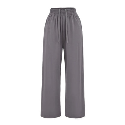 FigureFlattering Set Seductive Slimming T-Shirt Set Wide Leg High-Waisted Set Two-Piece Comfortable Chic Outfit For Women by All Mart Bristol Ltd