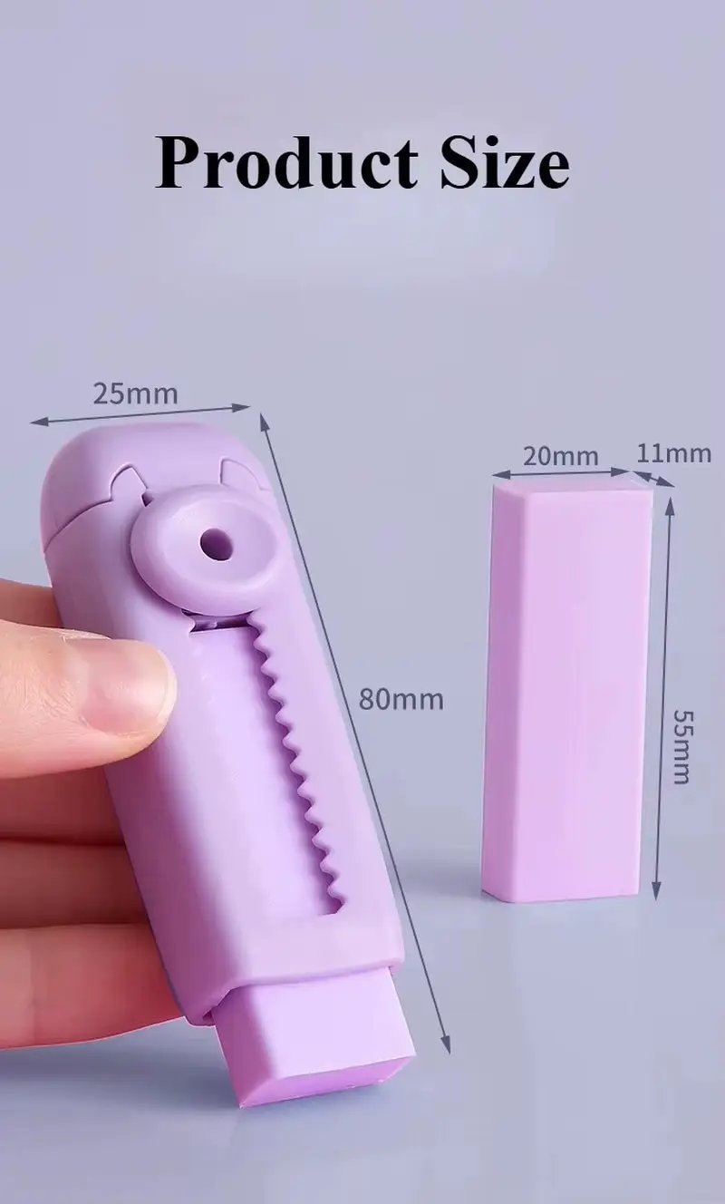 Creative Retractable Push Pull Eraser Student Writing Drawing Correction Stationery School Supplies Stationery by All Mart Bristol Ltd