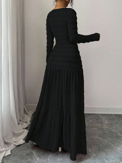 Women'S Casual Elegant Party Sweet Cute Long Sleeve Square Neck Dress, Womenswear Stylish Ladies' Formal Evening Wear Elegant Gown, Perfect for Special Occasions Valentine'S Day, Sweet and Cute by All Mart Bristol Ltd