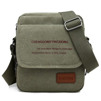 Men's Canvas Bag Shoulder Business Backpack by Dropshipman