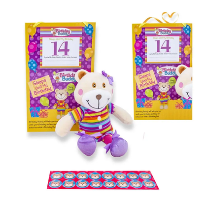 Birthday Buddy (Girl) & (Boy) Count Down Birthday Bear Toy[Birthday Buddy - Girl] by Birthday Buddy