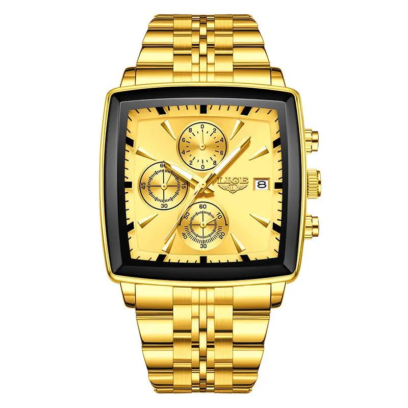 Business Personality Large Dial Square Watch Men by Dropshipman