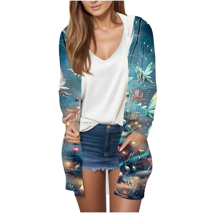 Manufacturer Cross-Border Women's Fashion New Loose Simple Pocket Hooded Cardigan Jacket by All Mart Bristol Ltd