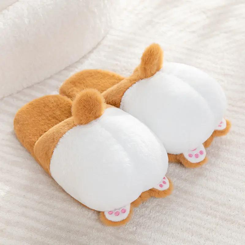 Cartoon Cute Girl Hip-wrapped Butt Warm-keeping And Cold-proof Non-slip Indoor Cotton Slippers by Dropshipman