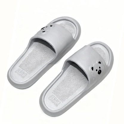 Summer Cartoon Bear Indoor Slippers for Women Lightweight Soft EVA Slides Woman Comfort Home Bathroom Non Slip Slippers by All Mart Bristol Ltd