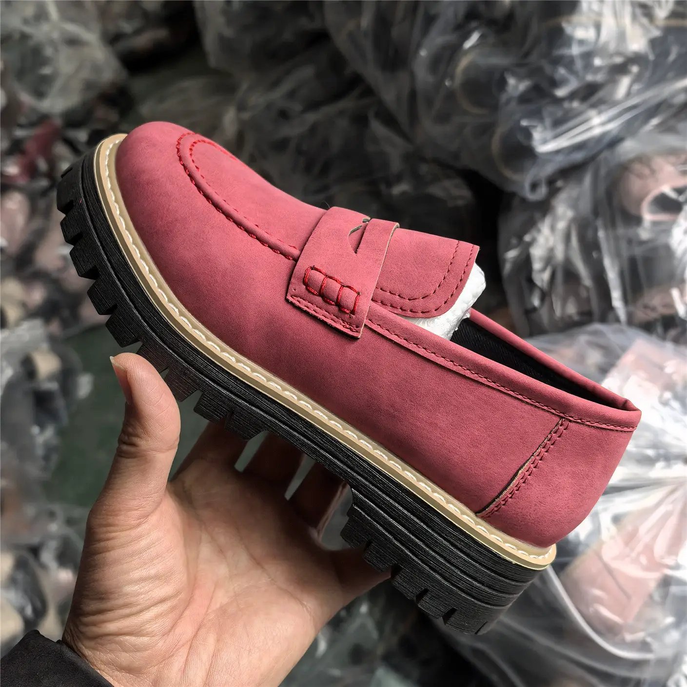 Leather Plus Size Casual Women's Shoes by Dropshipman