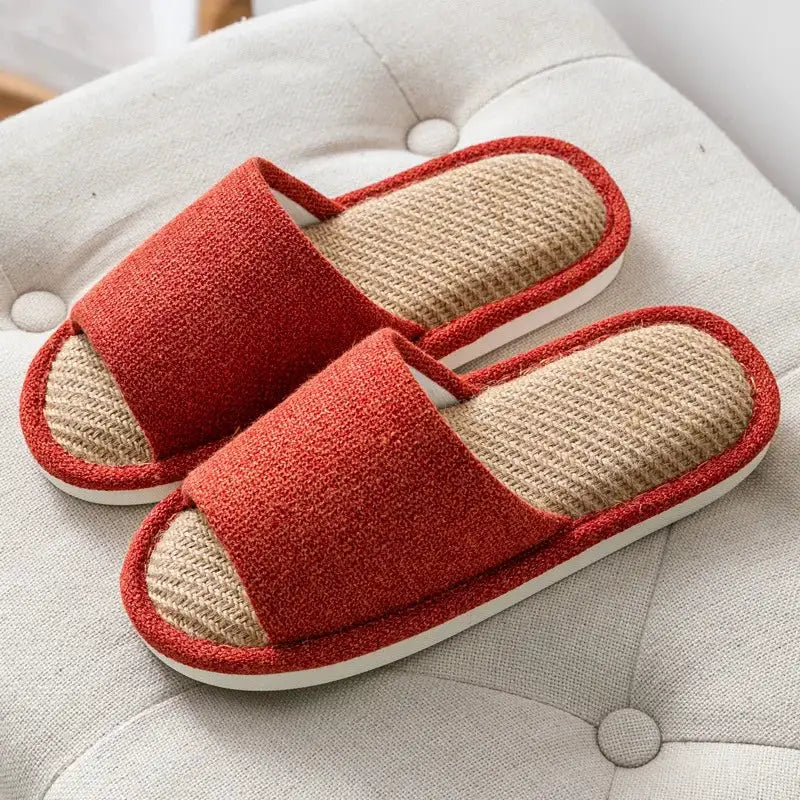 Home Linen Slipper for Women Cute Bunny Clouds Flip Flops Female Design Cozy Shoes Slides Four Season Platform Couples Sandals by All Mart Bristol Ltd