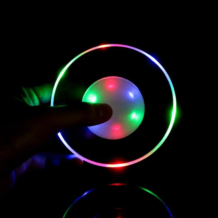 LED Glow Coaster Acrylic Crystal Emitting Luminous Bar Cocktail Mug Stand Light Coasters Flashing Base Tableware Decoration Pads by Dropshipman