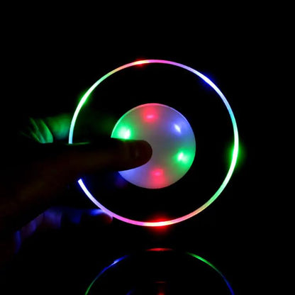 LED Glow Coaster Acrylic Crystal Emitting Luminous Bar Cocktail Mug Stand Light Coasters Flashing Base Tableware Decoration Pads by Dropshipman