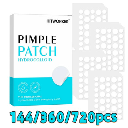 144/360/720pcs Hydrocolloid Acne Pimple Patches for Face, Effective Blemish Spot Treatment, Invisible & Skin-Friendly by All Mart Bristol Ltd
