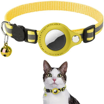 Pet Collar With Bell Airtag Reflective Collar by Dropshipman