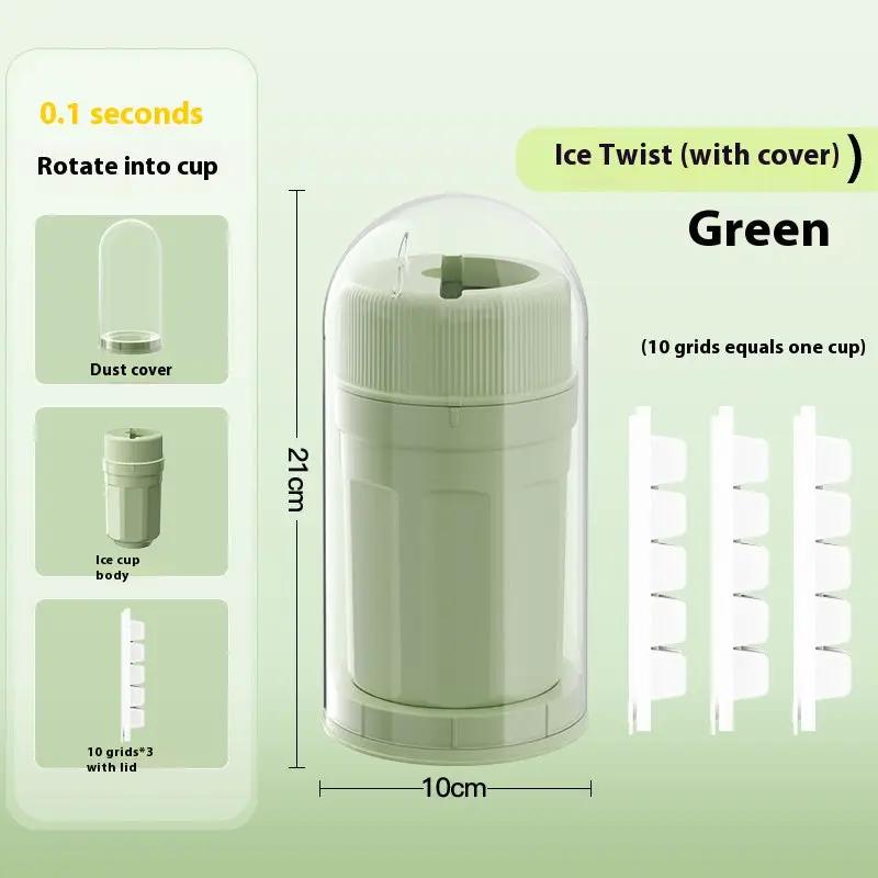 Twisting Ice Cup Rotating Release Ice Cube Trays Rotation With Cover Ice Block Mold For Freezer Home Refrigerator Storage by Dropshipman