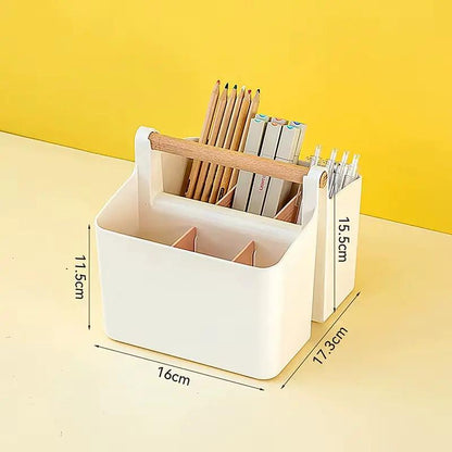 1Pc Multifunctional Storage Holder School Office Portable Pen Holder Storage Box Large Capacity Desktop Sundries Storage Basket by All Mart Bristol Ltd