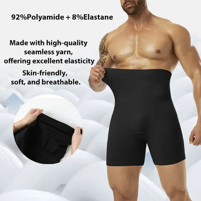 Men Slimming Brief High Waist Breathable 3D Pouch Underwear Tummy Control Boxer Belly Flat Shapewear Pant Compression Shorts by All Mart Bristol Ltd