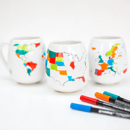 Colouring Ceramic Pens - Set of 4 by All Mart Bristol Ltd