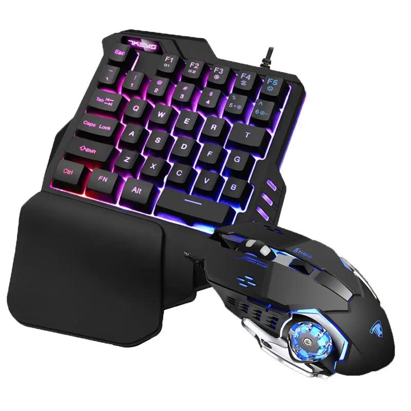 One-handed RGB Mechanical Gaming Keypad by Dropshipman