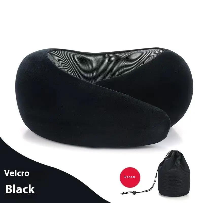 Soft Memory Foam Travel Neck Pillow U Shape Adjustable Support Comfortably Sleeping On Plane Car Office Noon Break by Dropshipman