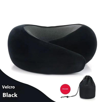 Soft Memory Foam Travel Neck Pillow U Shape Adjustable Support Comfortably Sleeping On Plane Car Office Noon Break by Dropshipman
