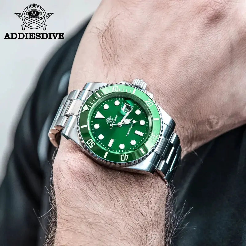 ADDIESDIVE Men's Classic Watch with Ceramic Bezel 200m Water Resistant Casual Quartz Watch BGW9 Blue Luminous Gift Watch MY-H3-2 by All Mart Bristol Ltd