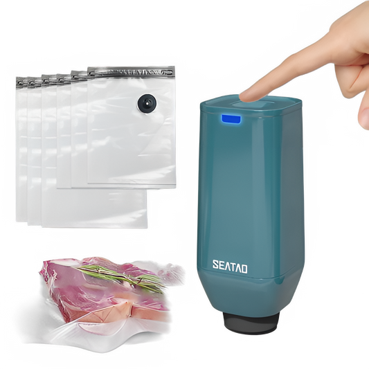 Electric Handheld Vacuum Sealer and Reusable Food Storage Bags by All Mart Bristol Ltd