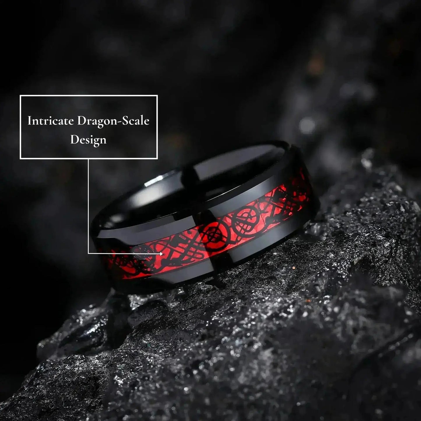 Couples Promise Rings with Heart & Dragon Designs Purple Red Green Blue Zircon Ideal for Engagement Wedding Gifts Romantic Theme Hypoallergenic Scratch Resistant Valentine'S Day Gift by All Mart Bristol Ltd