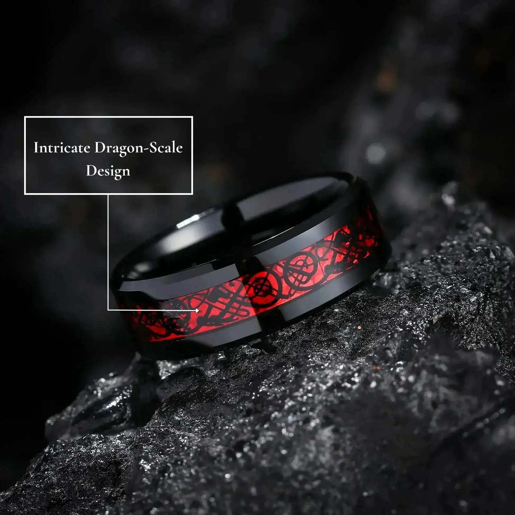 Couples Promise Rings with Heart & Dragon Designs Purple Red Green Blue Zircon Ideal for Engagement Wedding Gifts Romantic Theme Hypoallergenic Scratch Resistant Valentine'S Day Gift by All Mart Bristol Ltd