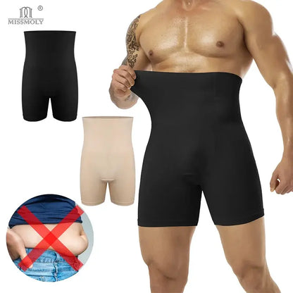 Men Slimming Brief High Waist Breathable 3D Pouch Underwear Tummy Control Boxer Belly Flat Shapewear Pant Compression Shorts by All Mart Bristol Ltd