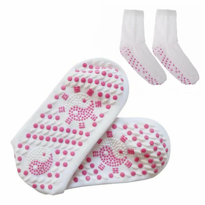 Envie Tourmaline Magnetic Health Socks, White by Envie