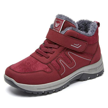 Womens Cotton Snow Boots With Velcro For Winter On Snowy Terrain by Dropshipman
