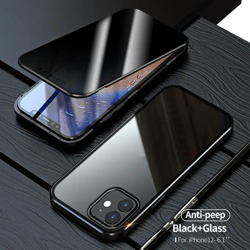 Magnetic Privacy Glass Case Anti-Spy 360 Protective by Dropshipman