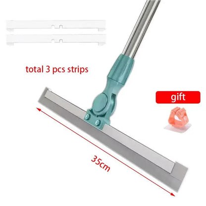 Toilet Bathroom Toilet Wiper Magic Broom Sweeping Silicone Artifact Ground Scraping Floor Cleaning Household Mop by All Mart Bristol Ltd
