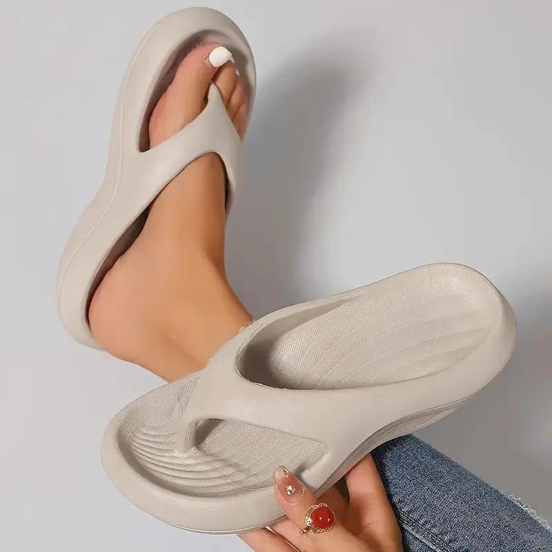 Women's Thick-soled Flip-flops Non-slip Non-stinky Slippers by Dropshipman