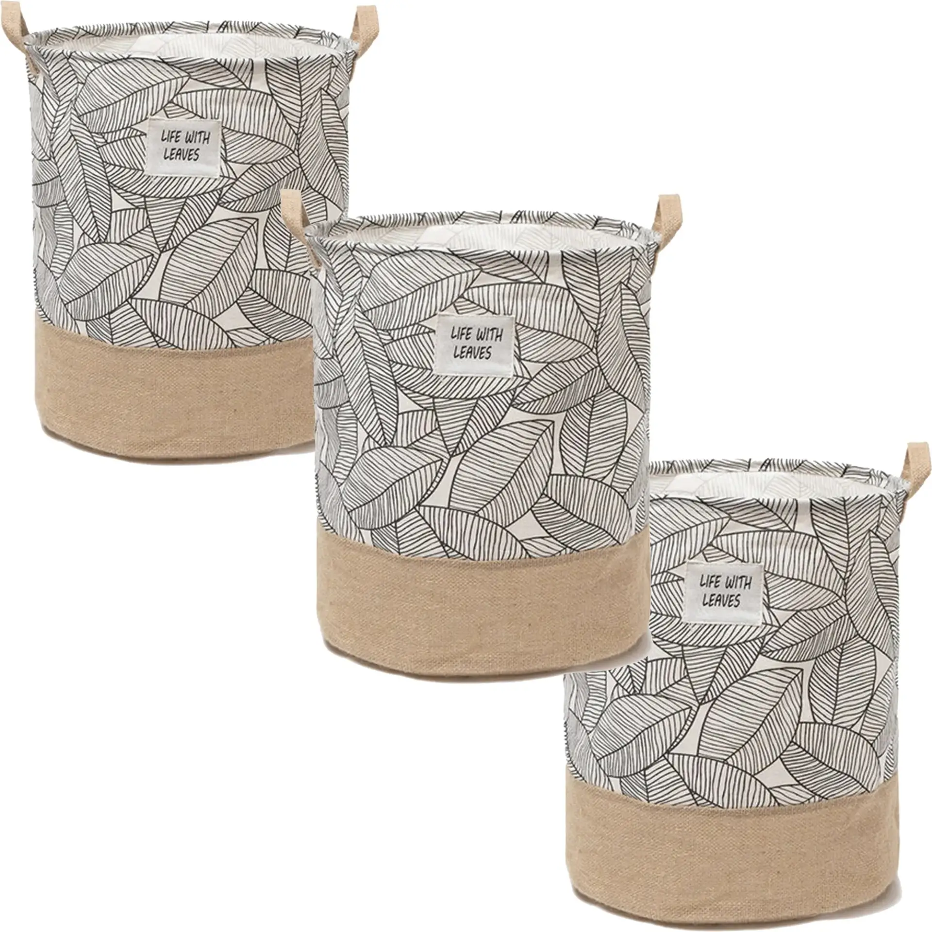 foldable leaves laundry basket organizer for dirty clothes for home storage~5658 by All Mart Bristol Ltd