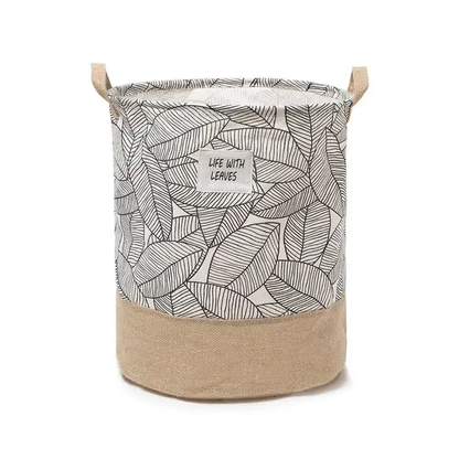 foldable leaves laundry basket organizer for dirty clothes for home storage~5658 by All Mart Bristol Ltd