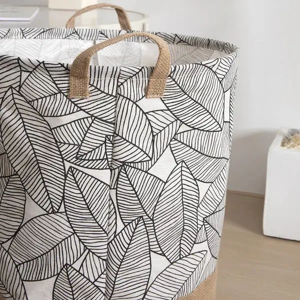 foldable leaves laundry basket organizer for dirty clothes for home storage~5658 by All Mart Bristol Ltd
