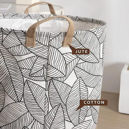 foldable leaves laundry basket organizer for dirty clothes for home storage~5658 by All Mart Bristol Ltd