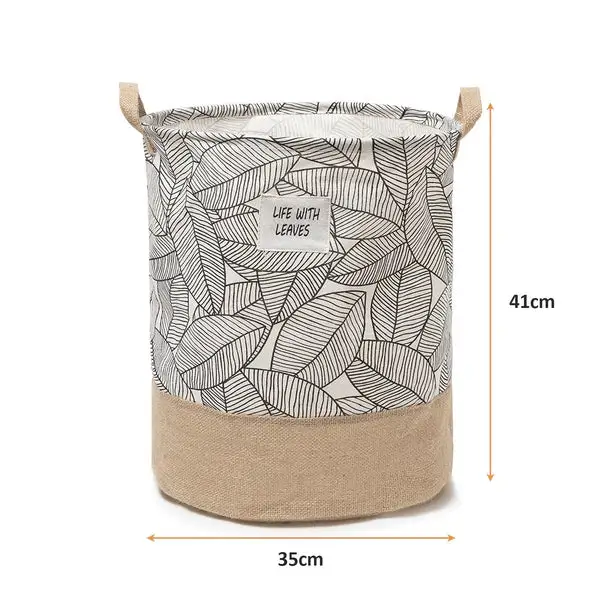 foldable leaves laundry basket organizer for dirty clothes for home storage~5658 by All Mart Bristol Ltd