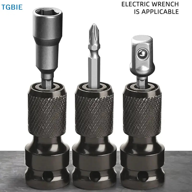 [TL]【TL】Impact Screwdriver Bit Holders,1/2-Inch Square Drive To 1/4-Inch Quick Release Hex Socket Adapter With Screwdriver Bits by All Mart Bristol Ltd