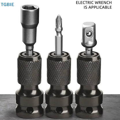 [TL]【TL】Impact Screwdriver Bit Holders,1/2-Inch Square Drive To 1/4-Inch Quick Release Hex Socket Adapter With Screwdriver Bits by All Mart Bristol Ltd